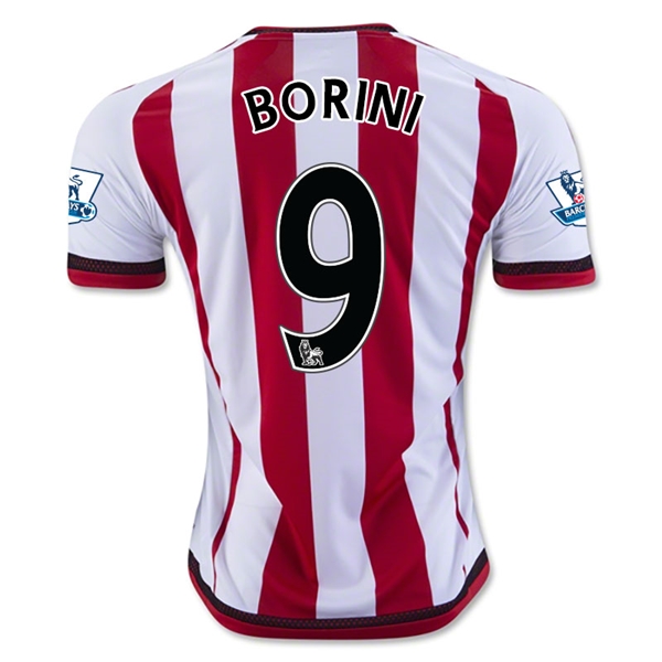Sunderland 2015-16 BORINI #9 Home Soccer Jersey